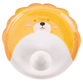 Piattino leone porta uovo in ceramica, Les Petites