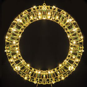 Ghirlanda natalizia luminosa, 60 microled, bianco caldo, Santa's House