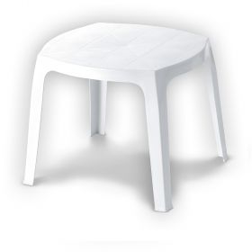 Tavolino basso 56x48 cm in plastica (pp), bianco, Oscar