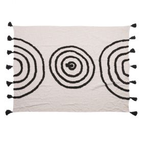 Telo arredo multiuso 130x170 cm ricamato a mano, Macramè
