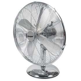 Ventilatore da tavolo cromato 3 velocità 50 W, CromoFresh