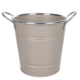 Secchiello milleusi grigio Ø18xh.15,5 cm
