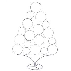 Albero di Natale in ferro h. 96 cm, silver, XMas