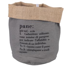 Sacchetto pane grande in cotone e juta, Victionary