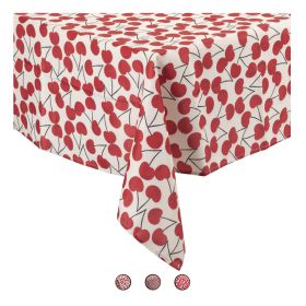 Tovaglia rettangolare 140x180 cm, 8 posti tavola, Cherry Love