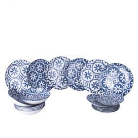 Servizio piatti 18 pezzi in ceramica