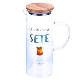 Brocca 1,10 l, coperchio in bamboo, Le Travisate