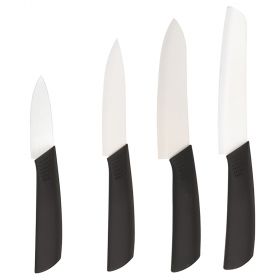 Set 4 coltelli in ceramica, impugnatura soft touch, SìChef