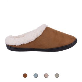 Ciabatte relax invernali donna in sherpa, Piuma