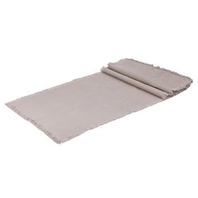 Runner beige in cotone