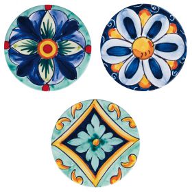 Sottobicchiere tondo in ceramica