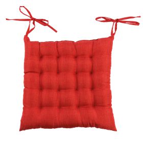 Cuscino sedia rosso con laccetti, Sibilla