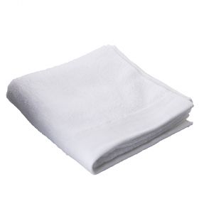 Asciugamano in morbidissimo cotone 50x100 cm, bianco, Sibilla