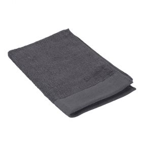 Asciugamano in morbidissimo cotone 40x60 cm, grigio, Sibilla