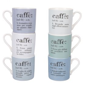 Set 6 tazzine caffè 90 ml