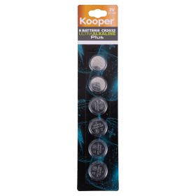 Set 12 batterie a bottone CR2032 3.0V, Kooper