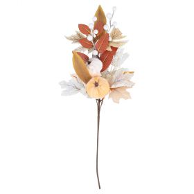 Ramo decorativo 51 cm con zucche, foglie e ghiande, Pumpkin
