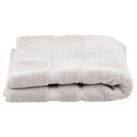 Tappeto bagno 50x60 cm in cotone, bianco, Sibilla