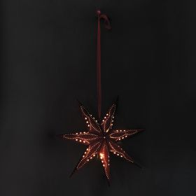 Stella led decorativa Ø 60 cm, rosso, XMas Paper