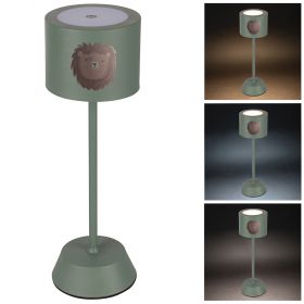 Lampada da tavolo touch ricaricabile, leone/ippopotamo, Les Petites