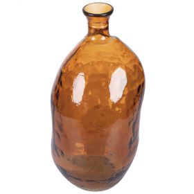 Vaso arredo cognac in vetro riciclato h. 51 cm, Oasis Sibilla