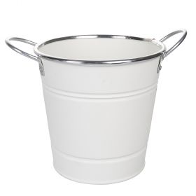 Secchiello milleusi bianco Ø16xh.14 cm