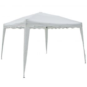 Gazebo estensibile bianco 3x3 m