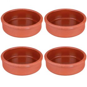 Set 4 cocotte in terracotta Ø15 cm