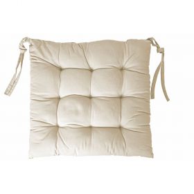 Cuscino sedia avorio 100% cotone