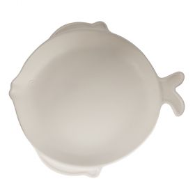Piatto piano singolo in ceramica Ø26 cm, bianco, Kos