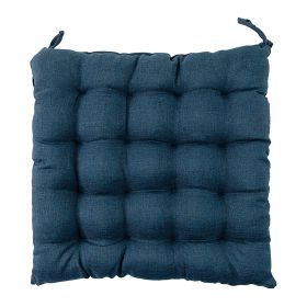Cuscino sedia 40x40 cm con laccetti, blu navy