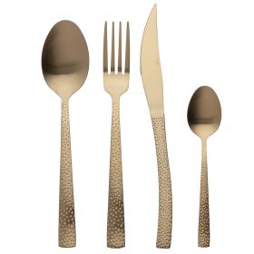 Set 24 posate, oro opaco, Stone