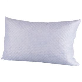 Guanciale fiocco in microfibra elettrosaldato 75x45x15 cm, Kasaway