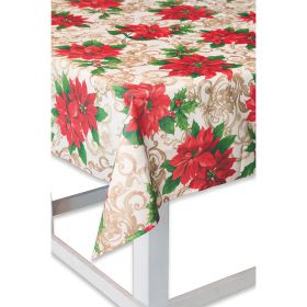Tovaglia natalizia antimacchia 140x180 cm, Santa's House