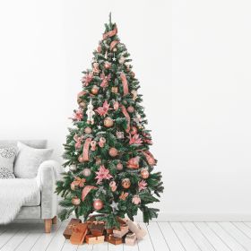 Albero di Natale punte silver e pigne 1369 rami h.225 cm