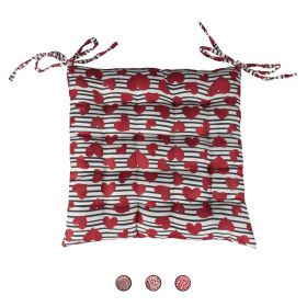 Cuscino sedia con lacci 40x40 cm, Cherry Love