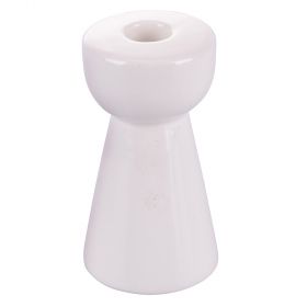 Candeliere bianco in ceramica h. 12,5 cm, XMas