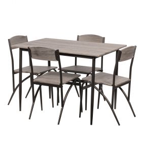Set tavolo e 4 sedie 110x70x75 cm, Industry