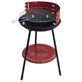 Barbecue rosso tondo Ø42xh.77 cm