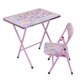 Tavolo e sedia per bambini, decoro stelle, Sibilla