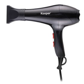 Asciugacapelli 1800 W, 2 velocità, nero, Kooper