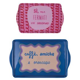Set 2 vassoi in melammina, More Amor