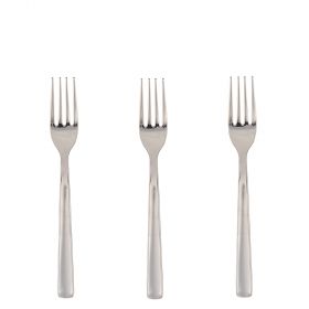 Set 3 forchette in acciaio inox 18/10, Duna