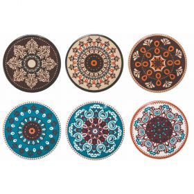 Sottobicchiere tondo in ceramica, Shiraz