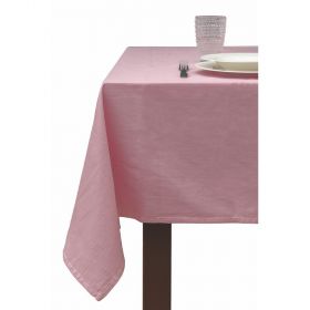 Tovaglia rosa antico in twill di puro cotone, 8 posti tavola