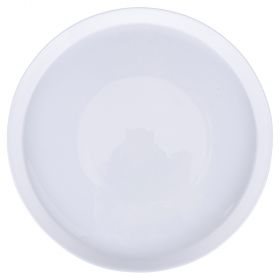 Piatto piano in vetro opalino 27 cm, bianco