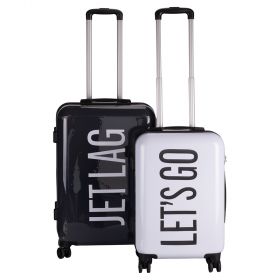 Set 2 valigie rigide, 4 ruote girevoli 360°, Bigismore