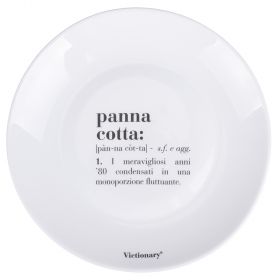 Piatto frutta tondo in vetro opalino