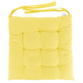 Cuscino sedia giallo 100% cotone