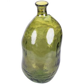 Vaso arredo verde in vetro riciclato h. 51 cm, Oasis Sibilla